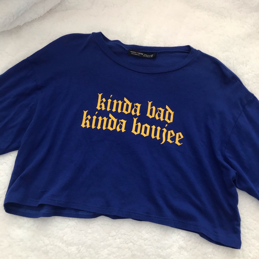 ❌🚫SOLD🚫❌Kinda bad kinda boujee crop top